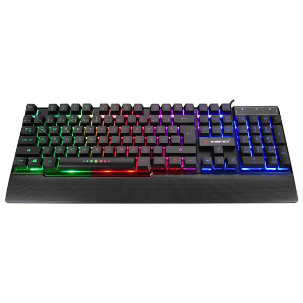 resimler/genel/Rampage KB-R66 BUBBLE USB Gökkuşağı Aydınlatmalı Q Multimedia Gaming Klavye