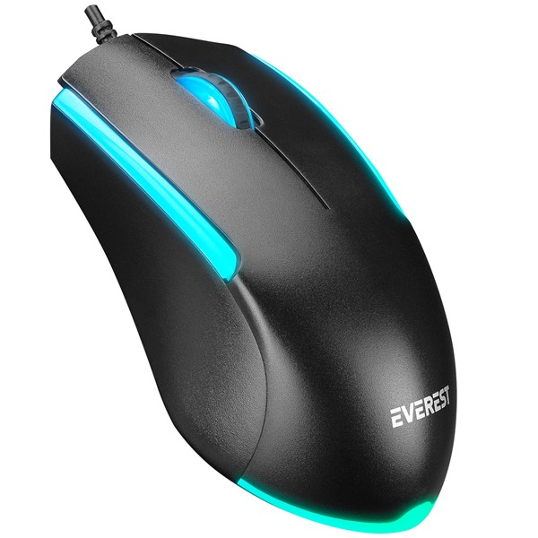 resimler/genel/Everest KM-R59 FORZA PLUS Siyah Usb Rainbow Backlight Q Klavye + 1200 dpi Mouse Set