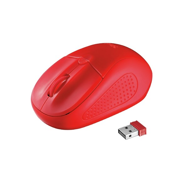 resimler/genel/Trust Primo 20787 Usb 1600 Dpı Kırmızı Kablosuz Mouse