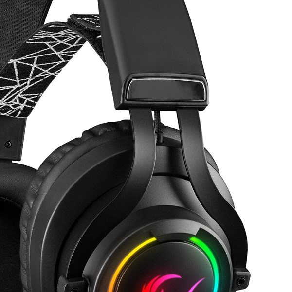Rampage RM-K18 DOUBLE Siyah Usb 7.1 RGB Ledli Gaming Oyuncu Mikrofonlu Kulaklık