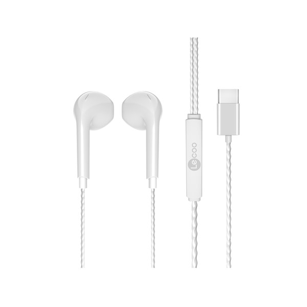 resimler/genel/LENOVO LECOO EH104C-W Stereo Type-C Beyaz Kulak İçi Mikrofonlu Kulaklık
