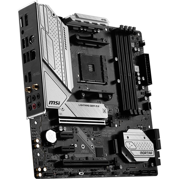 resimler/genel/MSI MAG B550M MORTAR MAX WIFI DDR4 HDMI DP,mDP PCIe 16X v4.0 AM4 mATX