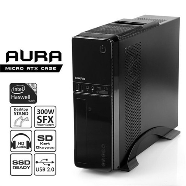 resimler/genel/DARK 300W DKCHAURA300U3 STANDART SLIM ATX PC KASASI