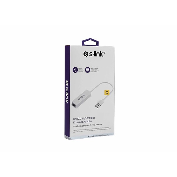resimler/genel/S-link Swapp SW-U110 Beyaz Usb 2.0 to Ethernet Çevirici Adaptör