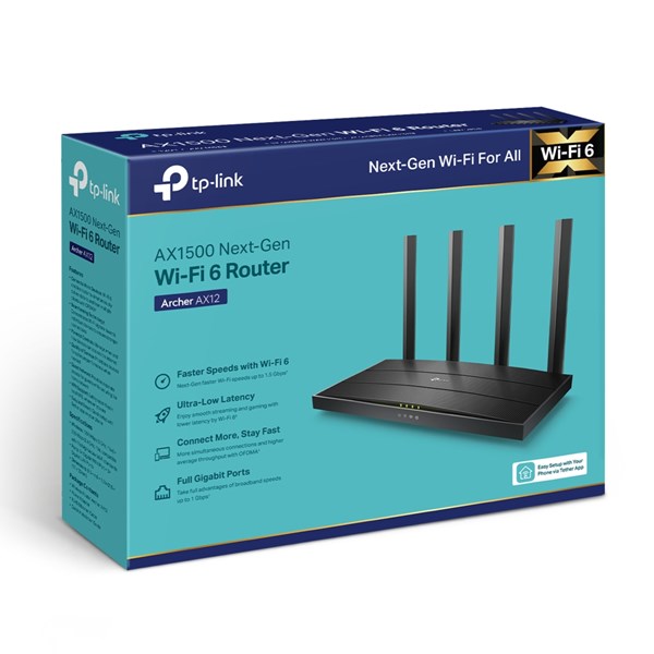resimler/genel/TP-LINK ARCHER AX12 AX1500 Çift Bant Gigabit Router