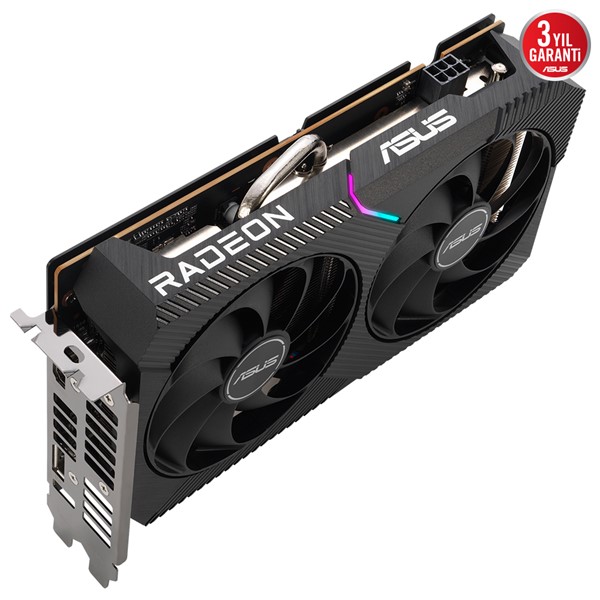 resimler/genel/ASUS RX6500XT 4GB DUAL RX6500XT-O4G GDDR6 64bit HDMI DP PCIe 16X v4.0