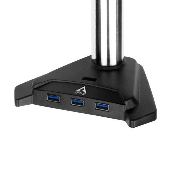 ARCTIC Z1-3D Gen 3 AR-AEMNT00059A Amortisörlü USB3.2 Gen 1 HUB'lı Tekli Masa Monte LCD Monitör ve TV Kolu 13
