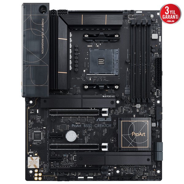 resimler/genel/ASUS PROART B550-CREATOR DDR4 M2 PCIe NVME HDMI-Thunderbolt PCIe 16X v4.0 AM4 ATX
