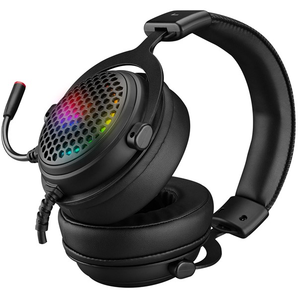 resimler/genel/Rampage MAJESTY Siyah RGB Led 7.1 Surround Sound System Gaming Mikrofonlu Oyuncu Kulaklığı