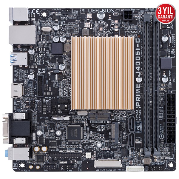 resimler/genel/ASUS PRIME J4005I-C DDR4 M2 PCIe NVME HDMI mITX Dahili İşlemci