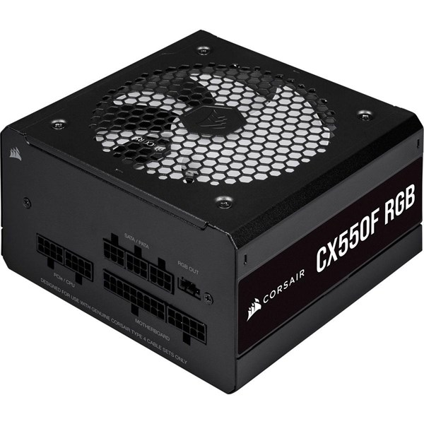 resimler/genel/CORSAIR 550W 80+ BRONZE CX550F CP-9020216-EU RGB TAM MODÜLER POWER SUPPLY