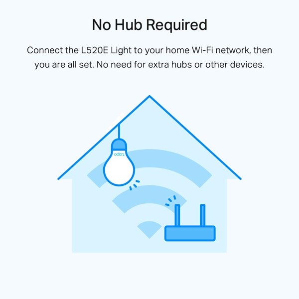 resimler/genel/ TP-LINK TAPO L520E Tapo Akıllı Wi-Fi Ampul, Gün Işığı ve Işık Şiddeti Ayarlanabilir