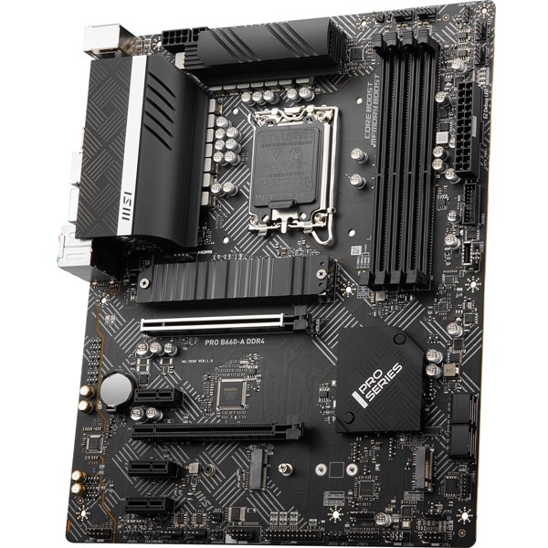 resimler/genel/Msı Pro B660-A Ddr4 Soket 1700 Ddr4 4800(Oc) Pcı-E Gen 4 ,M.2 Usb3.2 1X 2.5G Lan Atx