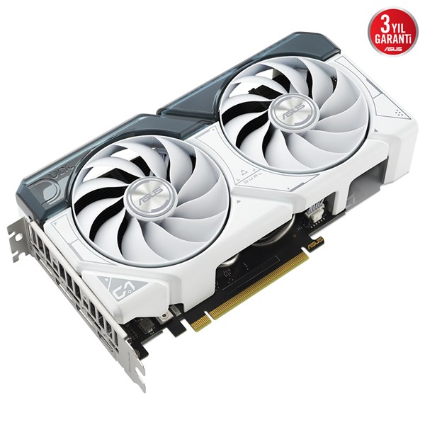 resimler/genel/ASUS RTX4060 8GB DUAL RTX4060-O8G-WHITE GDDR6 128bit HDMI DP PCIe 16X v4.0