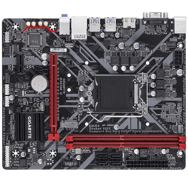 GIGABYTE B365M-H DDR4 M2 PCIe NVME HDMI PCIe 16X v3.0 1151p v2 mATX