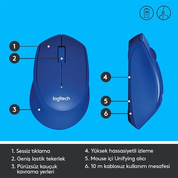 resimler/genel/LOGITECH M330 Kablosuz Sessiz Optic Mavi Mouse 910-004910 