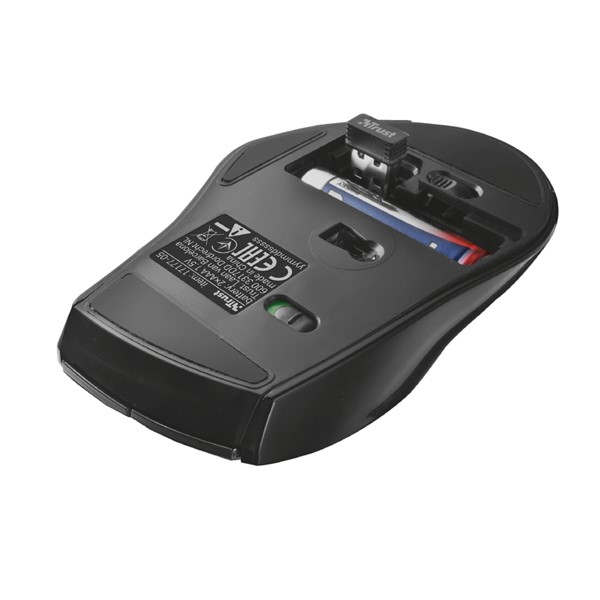 resimler/genel/Trust 17177 Usb 1600 Dpı Gri Siyah 6X Maxtrack Wireless Kablosuz Mouse