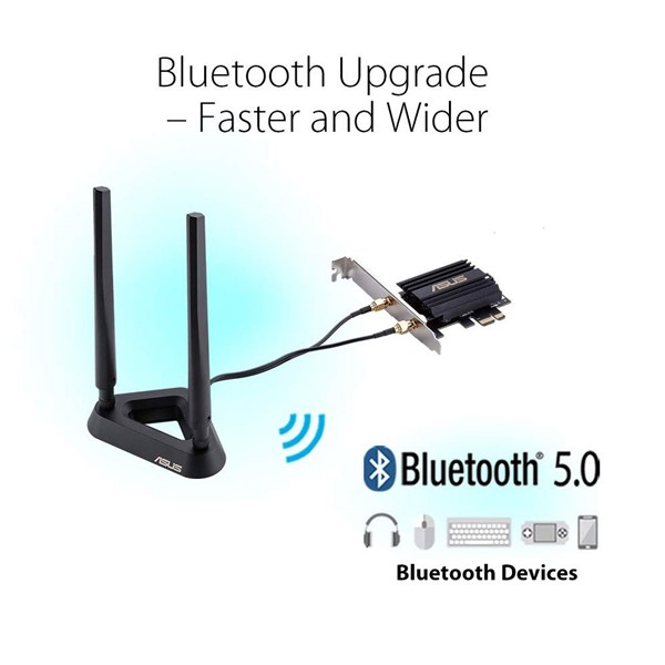resimler/genel/ASUS PCE-AX58BT AX3000 Dual Band PCIe Kablosuz Adaptör,Bluetooth