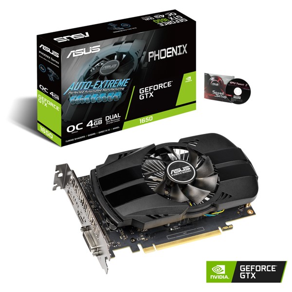 resimler/genel/ASUS GTX1650 4GB PH-GTX1650-O4G GDDR5 128bit HDMI DVI DP PCIe 16X v3.0