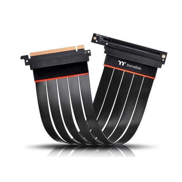 resimler/genel/Thermaltake AC-058-CO1OTN-C2 PCI-e 4.0 X16 300mm 90° Adaptörlü Riser Kablo