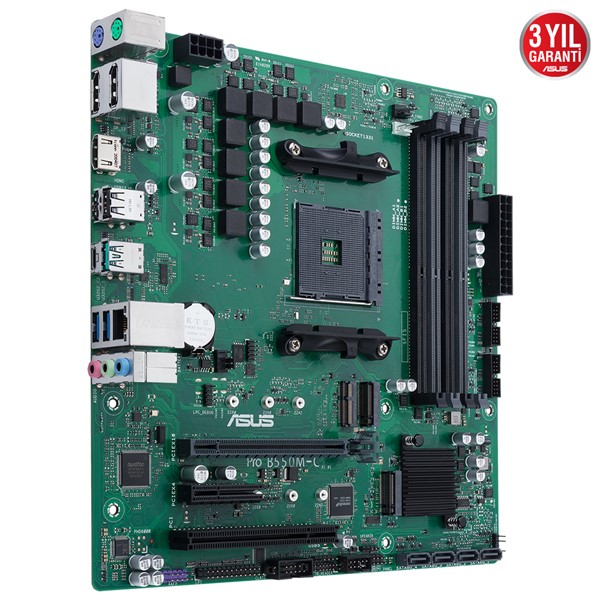 resimler/genel/ASUS PRO B550M-C/CSM DDR4 M2 PCIe NVME HDMI DVI PCIe 16X v4.0 AM4 mATX