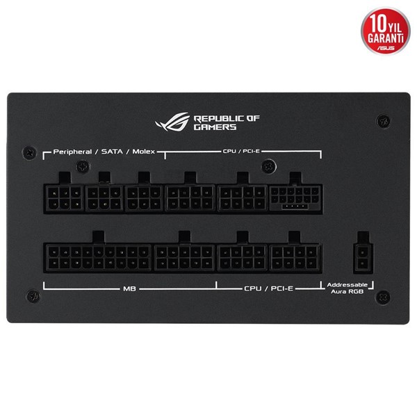 resimler/genel/ASUS 1000W 80+ GOLD ROG STRIX 1000G AURA PCIe5.0 Tam Modüler Power Supply