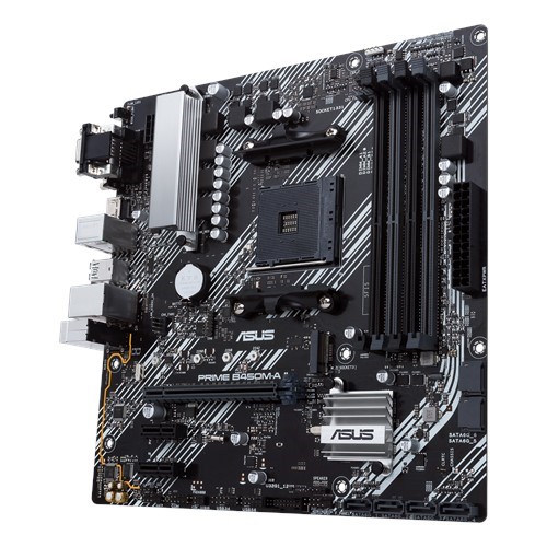 resimler/genel/ASUS PRIME B450M-A II DDR4 M2 PCIe NVME HDMI DVI PCIe 16X v3.0 AM4 mATX