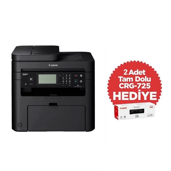resimler/genel/CANON MF237w A4 Siyah Çok Fonksiyonlu Faxlı Laser Yazıcı USB 2.0,Ethernet,Kablosuz Demo+2 Tonerli