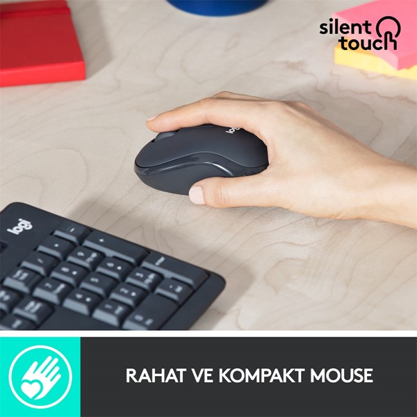 resimler/genel/LOGITECH MK295 Kablosuz Q Trk Sessiz Siyah Multimedya Klavye - Mouse Set 920-009804