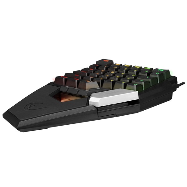 resimler/genel/Rampage KB-277 OMNI Siyah Örgülü Type C RGB 6 Farklı Aydınlatma Modu Q Mini Gaming Oyuncu Klavyesi