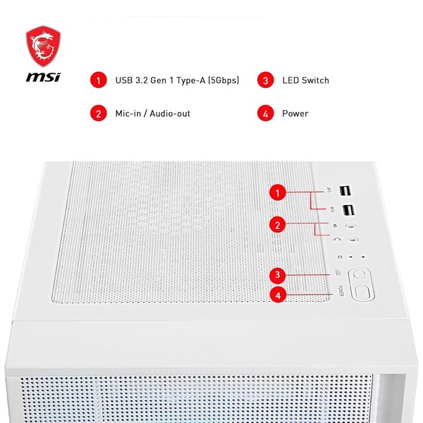 resimler/genel/MSI MAG FORCE 320R AIRFLOW WHITE GAMING MID-TOWER PC KASASI BEYAZ
