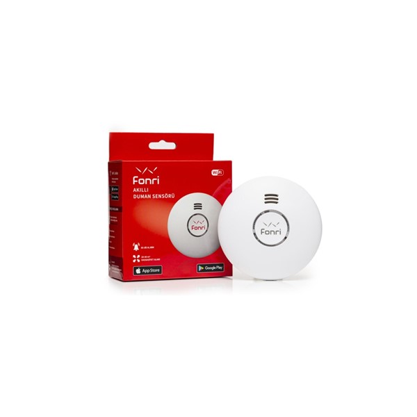 Fonri Wf3-Al1-0304-01 Wıfı Kablosuz Gs558d-H04 Akıllı Duman Sensörü 
