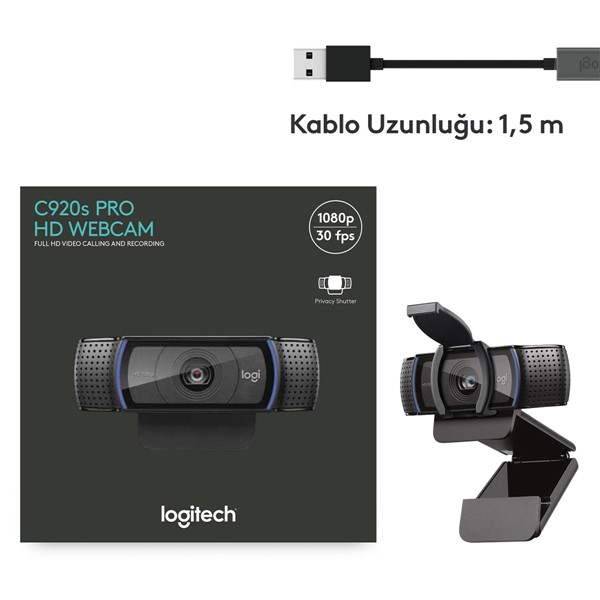 resimler/genel/LOGITECH C920S PRO Full HD Webcam 960-001252
