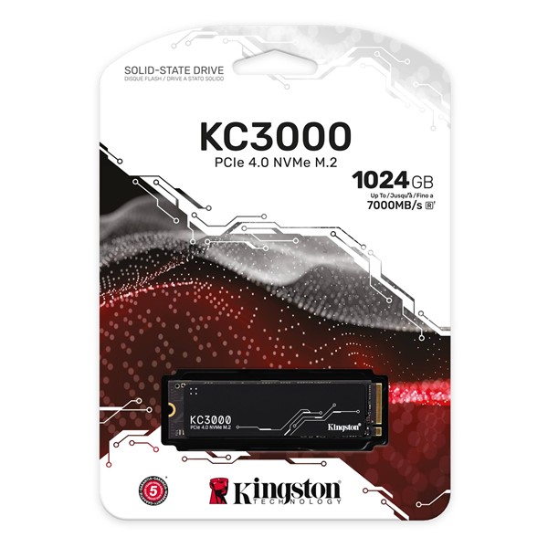 resimler/genel/KINGSTON 1TB KC3000 SKC3000S/1024G 7000- 6000MB/s M2 PCIe NVMe Gen4 Disk