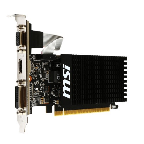 resimler/genel/MSI GT710 2GB 2GD3H-LP DDR3 64bit HDMI DVI PCIe 16X v2.0 Low Profile,Fansız