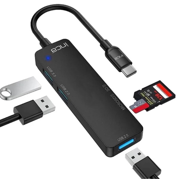 resimler/genel/INCA ITPC-5T 4port Type-C Kart Okuyucu USB Çoklayıcı Hub