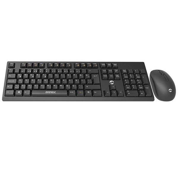resimler/genel/EVEREST Kablosuz Siyah Multimedya Klavye - Mouse Set KM-2510