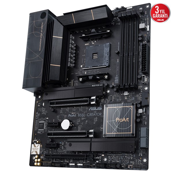 resimler/genel/ASUS PROART B550-CREATOR DDR4 M2 PCIe NVME HDMI-Thunderbolt PCIe 16X v4.0 AM4 ATX
