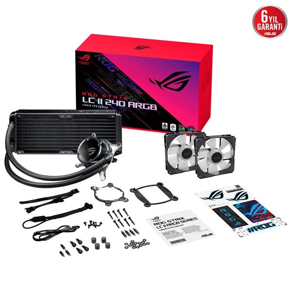 ASUS ROG STRIX LC II 240 V2 ARGB SIVI SOĞUTMALI AM5-1700P İŞLEMCİ FANI