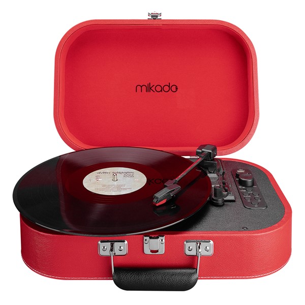 resimler/genel/Mikado Nostalgia MN-101 Pikap Kırmızı Usb+RCA+Bluetooth Destekli Müzik Kutusu