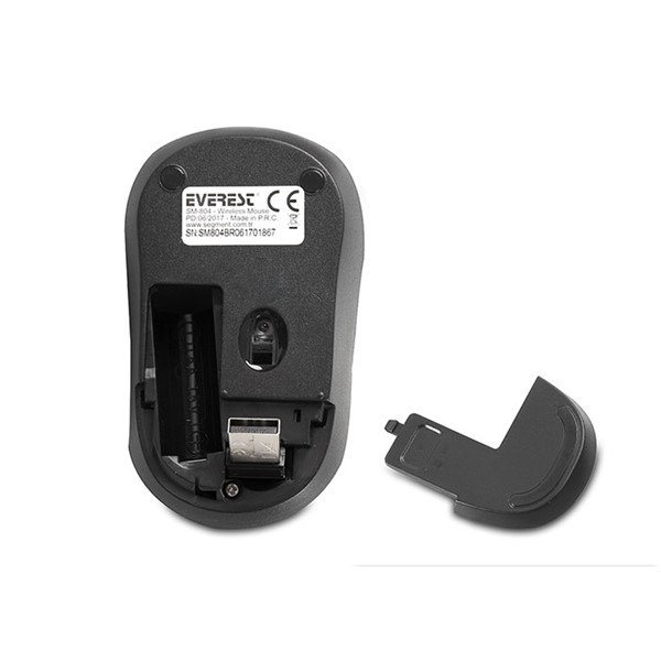 resimler/genel/Everest SM-804 Usb Siyah/Mavi 1600dpi Kablosuz Mouse