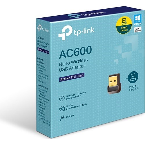 resimler/genel/TP-LINK ARCHER T2U NANO AC600 Dual Band USB Kablosuz Adaptör	
