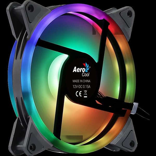 resimler/genel/AEROCOOL DUO14 AE-CFDUO14 RGB 6pin 140mm Kasa Fanı