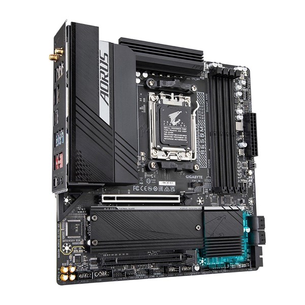 resimler/genel/GIGABYTE B650M AORUS ELITE AX WIFI-6E DDR5 HDMI DP PCIe 16X v5.0 AM5 mATX