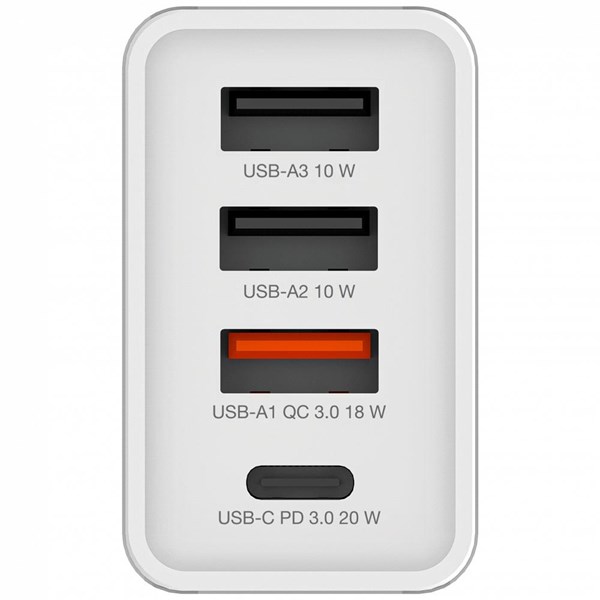 resimler/genel/VERBATIM CHR-30EU2 30W 4 Bağlantı Noktalı USB Duvar Şarj Cihazı - Beyaz