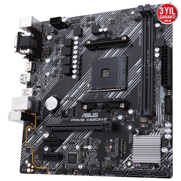 resimler/genel/ASUS PRIME A520M-E DDR4 M2 PCIe NVME HDMI DVI PCIe 16X v4.0 AM4 mATX