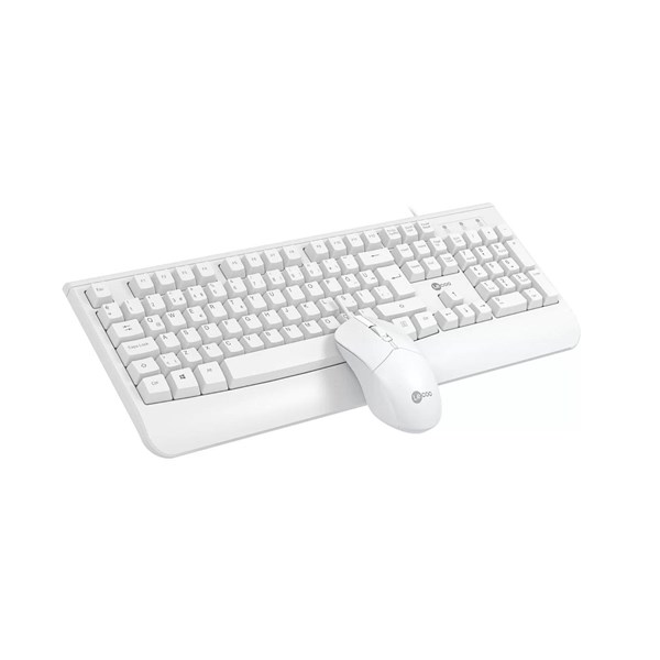 resimler/genel/LENOVO LECOO CM105 USB Q Trk Optic Mouse Beyaz Multimedya Klavye - Mouse Set