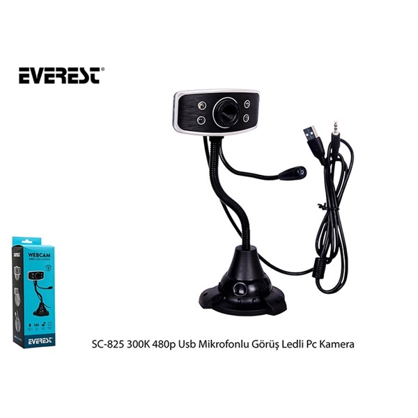 EVEREST SC-825 480p Mikrofonlu Webcam