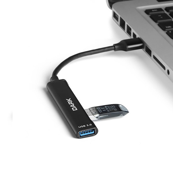 resimler/genel/DARK Connect Master X4 DK-AC-USB310 4port USB 3.0 Siyah USB Çoklayıcı Hub