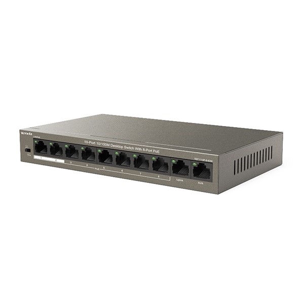 resimler/genel/TENDA 8port 63w FULL PoE TEF1110P-8-63W 10/100 Yönetilemez Switch